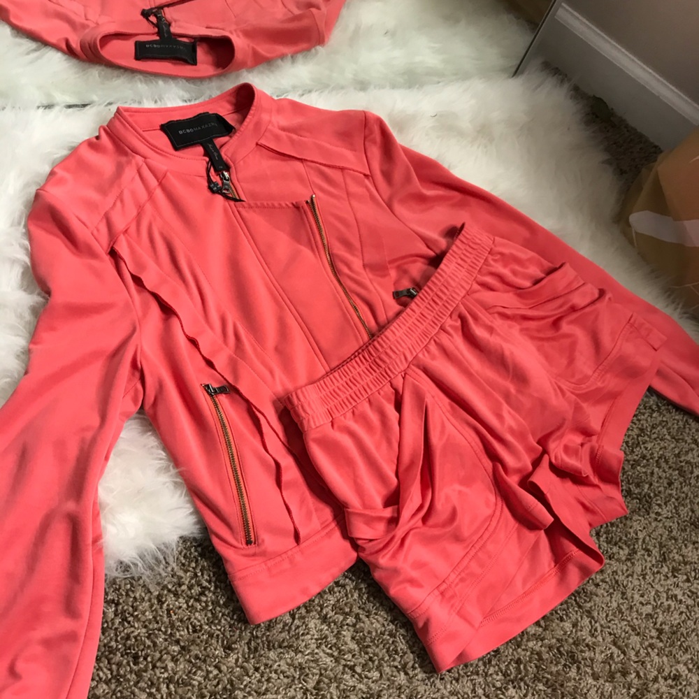 Peach BCBG short set